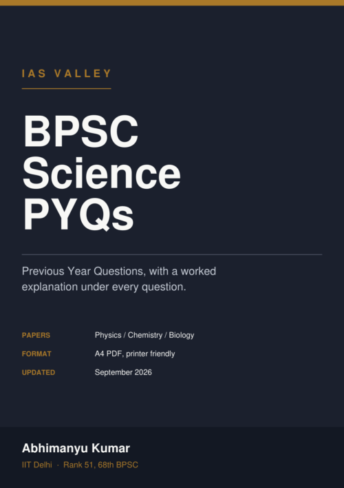 Science PYQs — Sample Extract