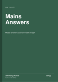 Mains Model Answers