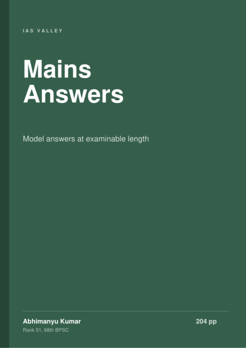 Mains Model Answers